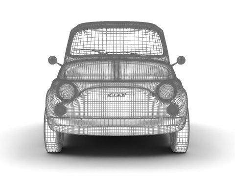 Fiat 500L 1969 HQ 3D 모델