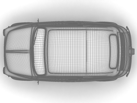 Fiat 500L 1969 HQ 3D 모델