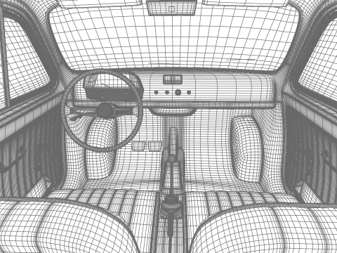 Fiat 500L 1969 HQ 3D 모델