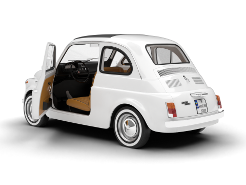 Fiat 500L 1969 HQ 3D Model