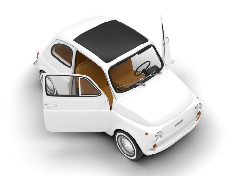 Fiat 500L 1969 HQ 3D Model
