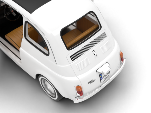 Fiat 500L 1969 HQ 3D Model