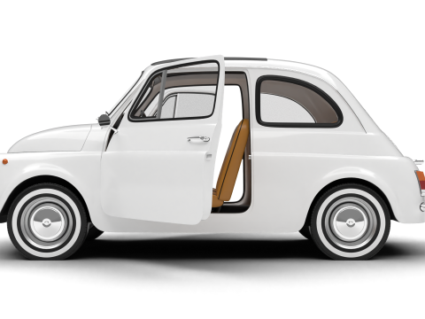 Fiat 500L 1969 HQ 3D Model