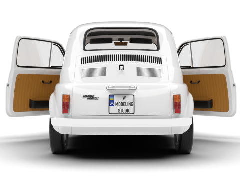 Fiat 500L 1969 HQ 3D Model