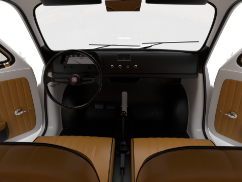 Fiat 500L 1969 HQ 3D Model