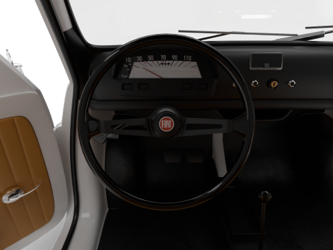 Fiat 500L 1969 HQ 3D Model