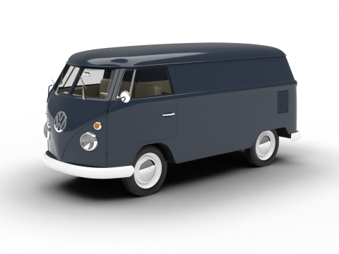 Volkswagen T1 Panel Van 1950 3D Модель