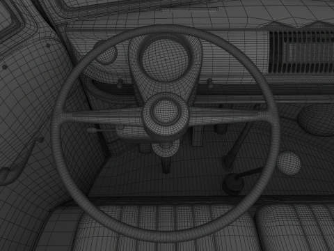 Volkswagen T1 Panel Van 1950 3D Model