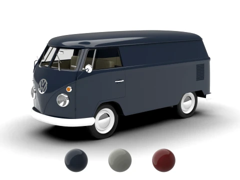 Volkswagen T1 Panel Van 1950 3D 模型
