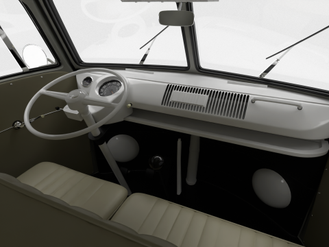 Volkswagen T1 Panel Van 1950 3D Model