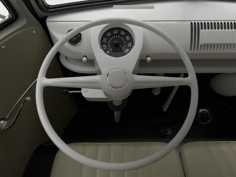 Volkswagen T1 Panel Van 1950 3D Model