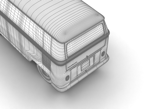 Volkswagen T1 Panel Van 1950 3D Model