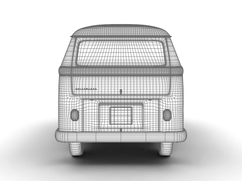 Volkswagen T1 Panel Van 1950 3D Model