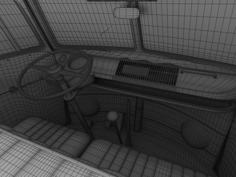 Volkswagen T1 Panel Van 1950 3D Model