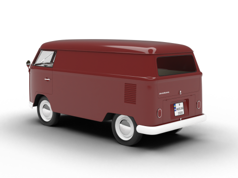 Volkswagen T1 Panel Van 1950 Model 3D
