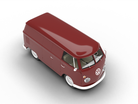 Volkswagen T1 Panel Van 1950 Model 3D