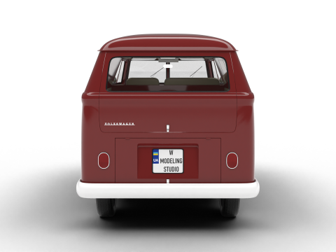 Volkswagen T1 Panel Van 1950 Model 3D