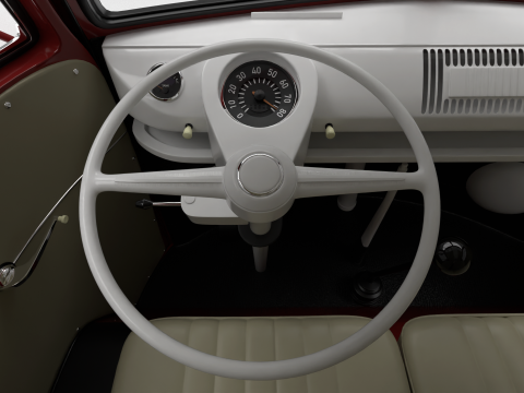 Volkswagen T1 Panel Van 1950 Model 3D