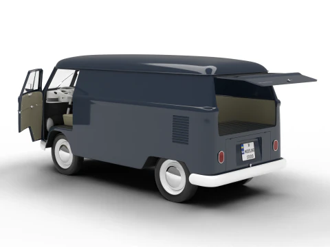 Volkswagen T1 Panel Van 1950 HQ 3D Model