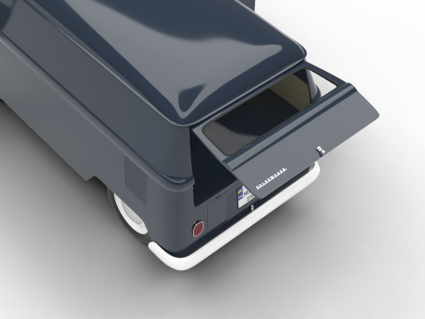Volkswagen T1 Panel Van 1950 HQ 3D Model