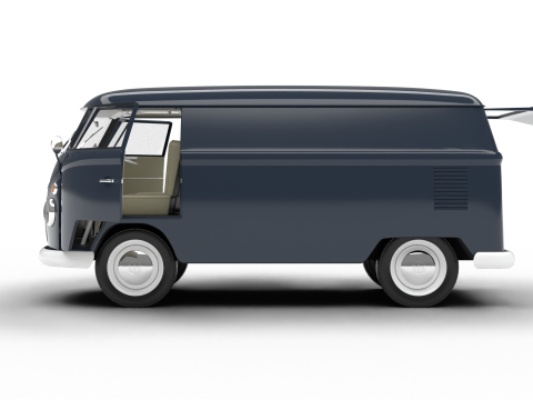 Volkswagen T1 Panel Van 1950 HQ 3D Model