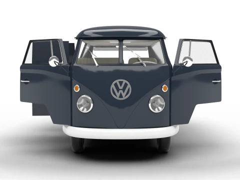 Volkswagen T1 Panel Van 1950 HQ 3D Model