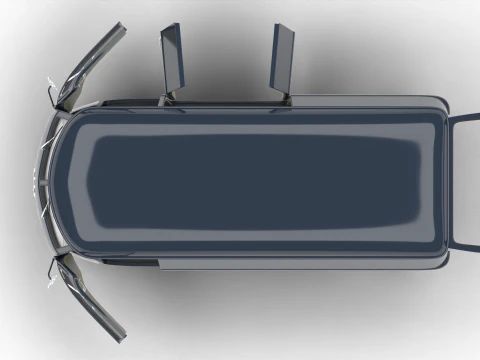 Volkswagen T1 Panel Van 1950 HQ 3D Model