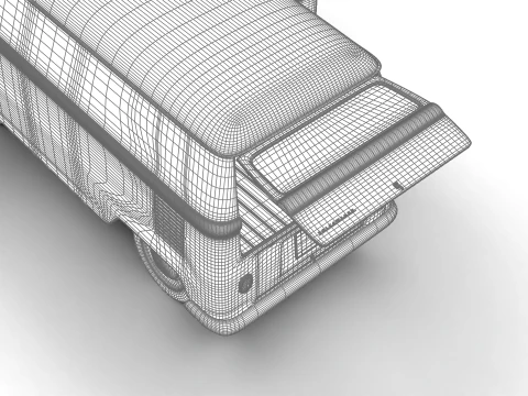 Volkswagen T1 Panel Van 1950 HQ 3D Model