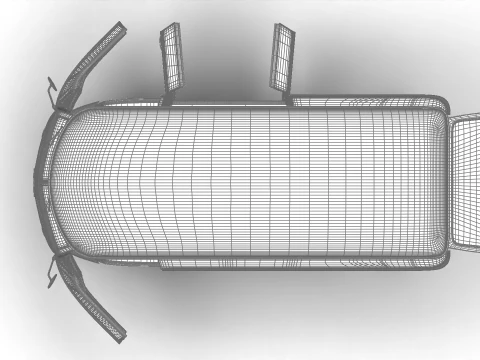 Volkswagen T1 Panel Van 1950 HQ 3D Model