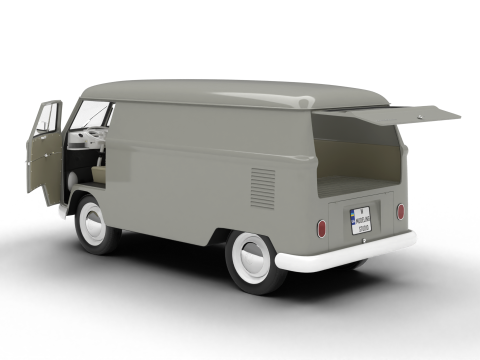 Volkswagen T1 Panel Van 1950 HQ Modelo 3D
