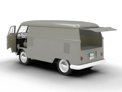 Volkswagen T1 Panel Van 1950 HQ 3D Model