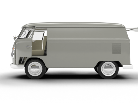 Volkswagen T1 Panel Van 1950 HQ Modelo 3D