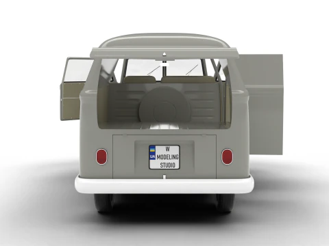 Volkswagen T1 Panel Van 1950 HQ 3D Model
