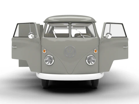 Volkswagen T1 Panel Van 1950 HQ 3D Model