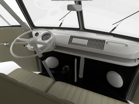 Volkswagen T1 Panel Van 1950 HQ Modelo 3D