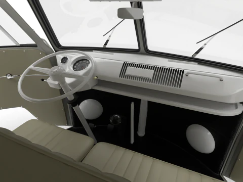 Volkswagen T1 Panel Van 1950 HQ 3D Model