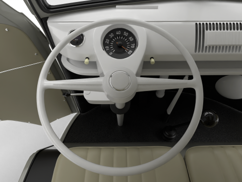 Volkswagen T1 Panel Van 1950 HQ Modelo 3D