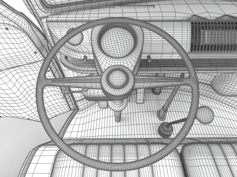 Volkswagen T1 Panel Van 1950 HQ Modelo 3D