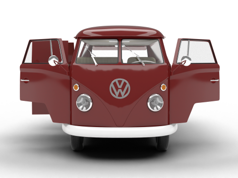 Volkswagen T1 Panel Van 1950 HQ 3D मॉडल