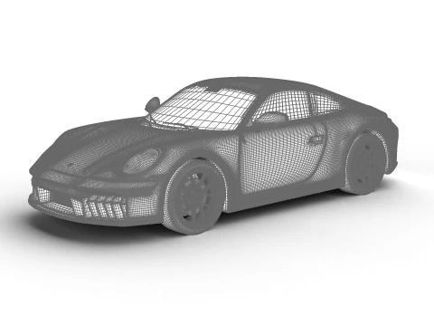 Porsche 911 Carrera 4 GTS 2025 3D Model