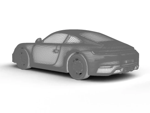 Porsche 911 Carrera 4 GTS 2025 3D Model