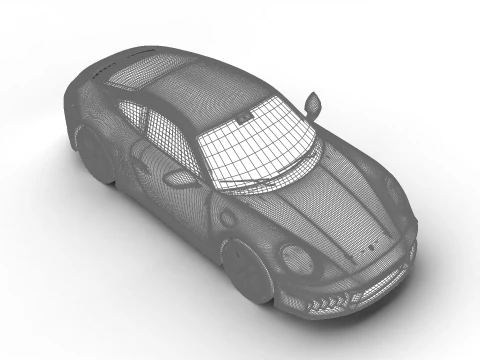 Porsche 911 Carrera 4 GTS 2025 3D Model