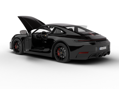 Porsche 911 Carrera 4GTS 2025 HQ 3D Модель