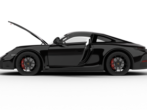 Porsche 911 Carrera 4GTS 2025 HQ 3D Модель