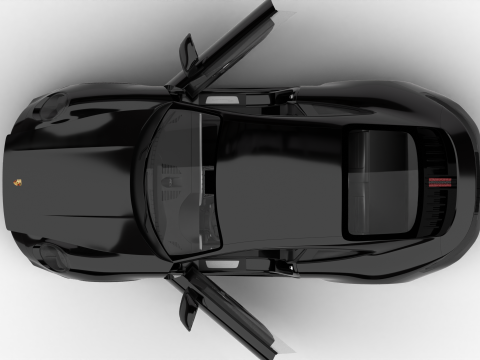 Porsche 911 Carrera 4GTS 2025 HQ 3D Модель