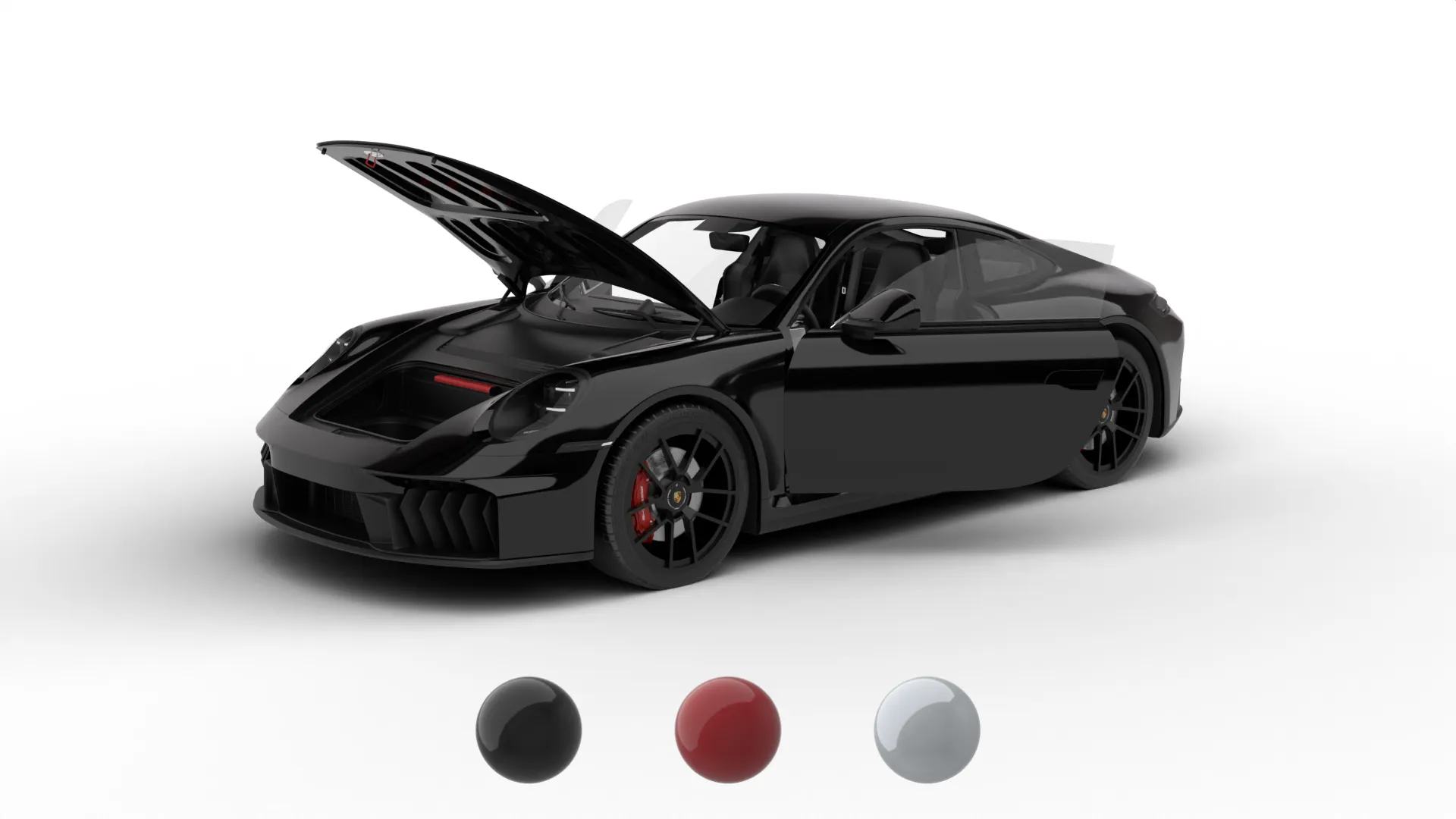 Porsche 911 Carrera 4GTS 2025 HQ 3D Model .c4d .max .obj .3ds .fbx .stl .blend 