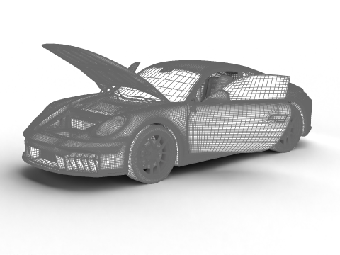 Porsche 911 Carrera 4GTS 2025 HQ 3D Model