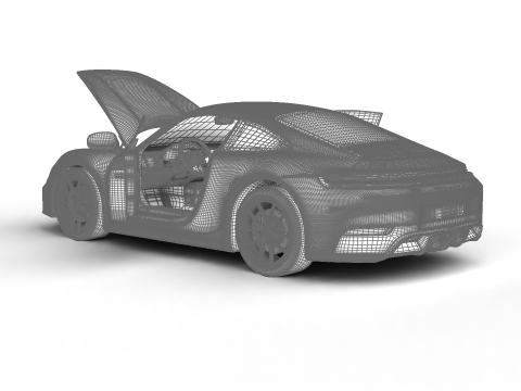 Porsche 911 Carrera 4GTS 2025 HQ 3D Model