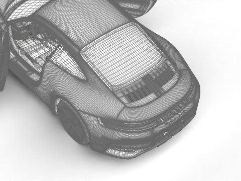 Porsche 911 Carrera 4GTS 2025 HQ 3D Model