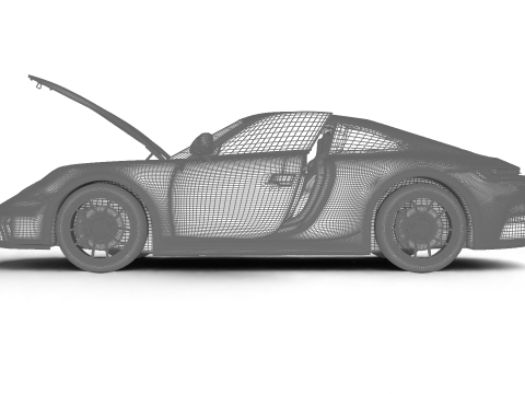 Porsche 911 Carrera 4GTS 2025 HQ 3D Model